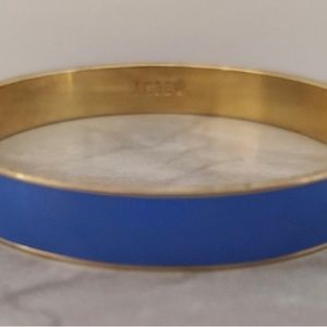 💙 Vintage 1990s J.Crew Enamel Blue Bangle Bracelet 💙